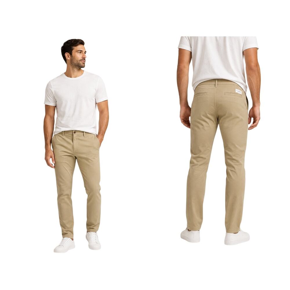 Five Four Los Angeles Campus Chino Pants, Slim Khaki Stretch, Men's Size 40 NWT
